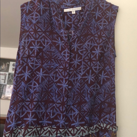 Veronica Beard Multi Patterned v-neck dress - Picture 5 of 5